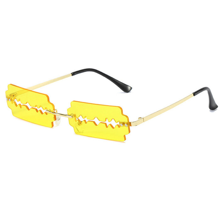 Rasierklingen-Sonnenbrille