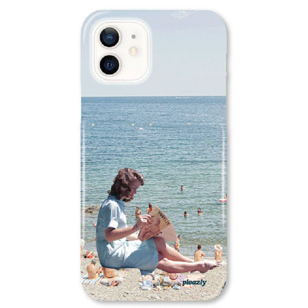 Funda para iPhone con diseño de chica leyendo