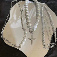 Reflective Pearl Necklace