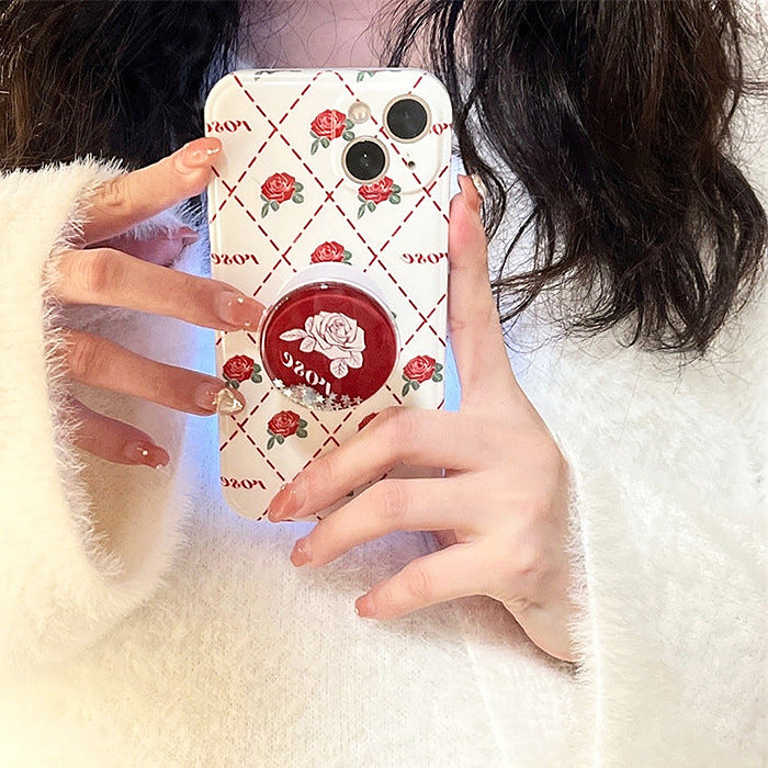 Funda para iPhone con diseño de rombos rosas