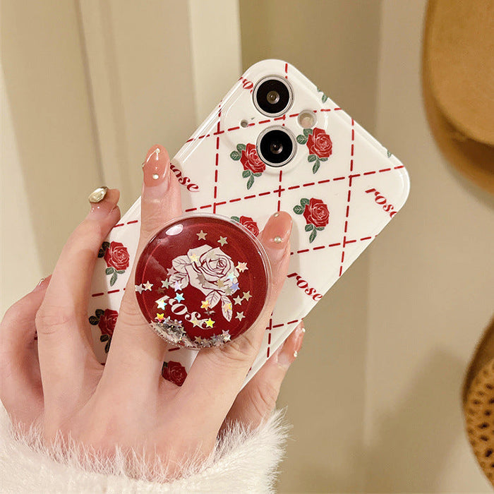 Funda para iPhone con diseño de rombos rosas