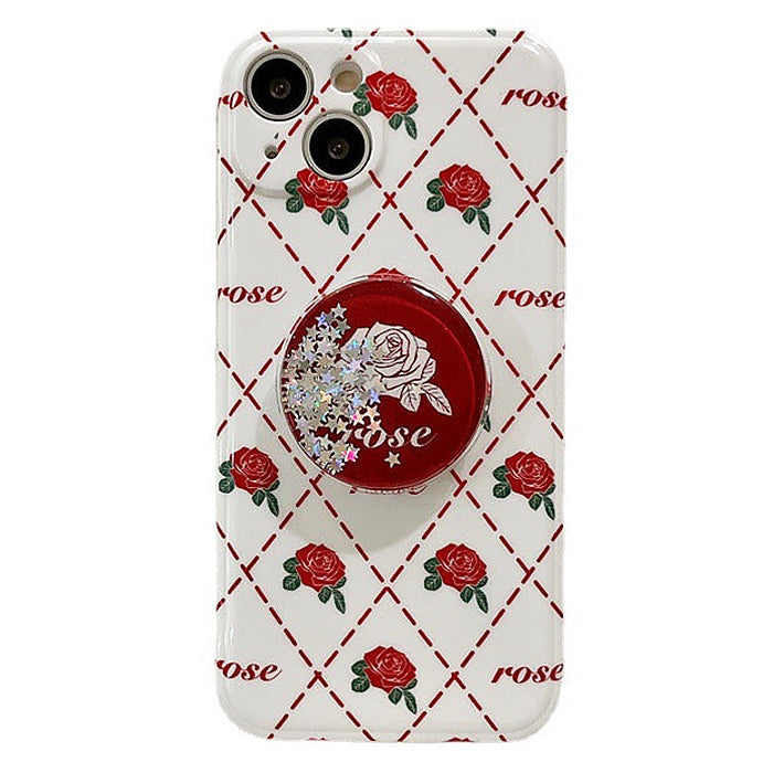 Funda para iPhone con diseño de rombos rosas