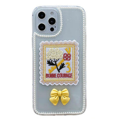 Rose Embroidery iPhone Case