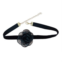 Rosa Samt-Halsband