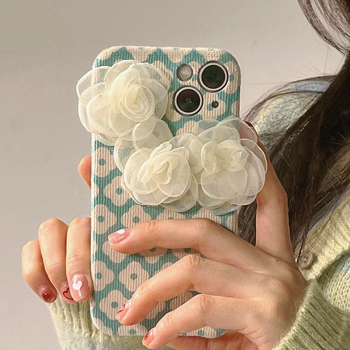 Funda para iPhone con estética de rosas