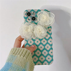 Funda para iPhone con estética de rosas