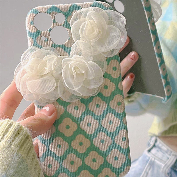 Funda para iPhone con estética de rosas