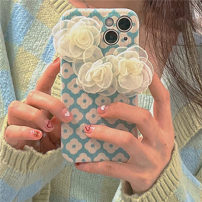 Funda para iPhone con estética de rosas