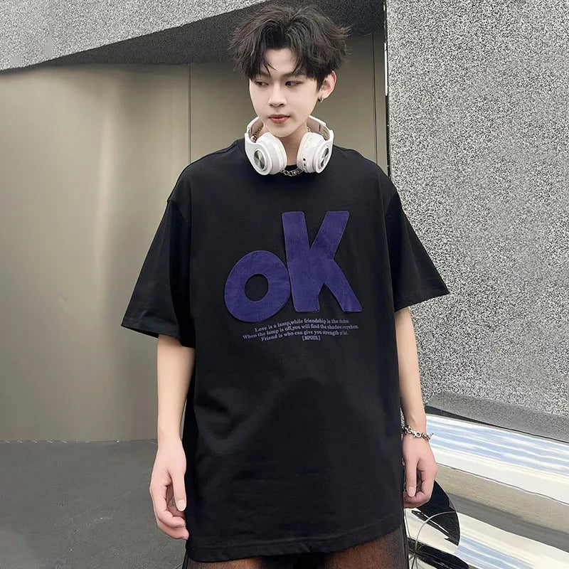 Graphic Oversized T Shirt - OK Patchwork
