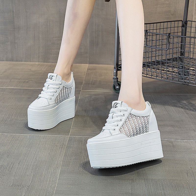 Platform Sneakers for Women - Mixed Colors Shoes