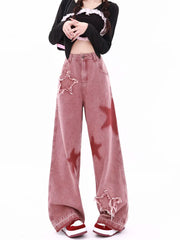 Flared Jeans Thin Retro Mopping Pants