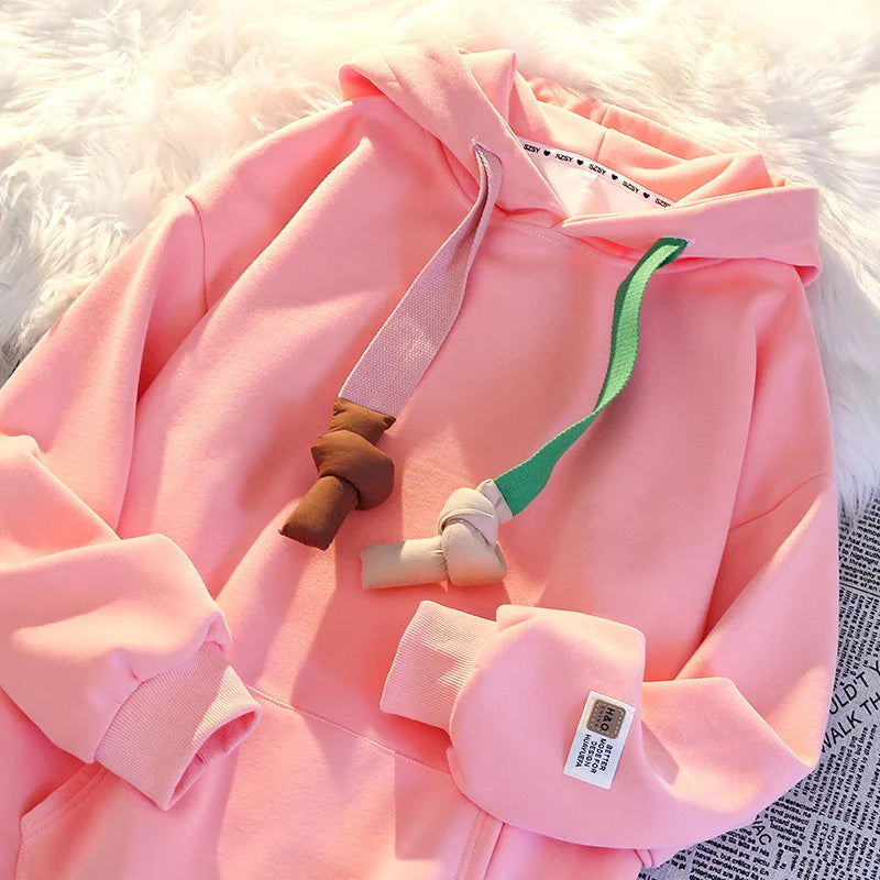 Blissful Pastel Pink Hoodie Damen Soft Comfort Kollektion