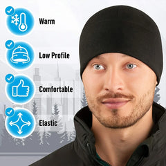 Winddichte Beanie-Mütze aus Polarfleece für Unisex – Ski Winter Edition