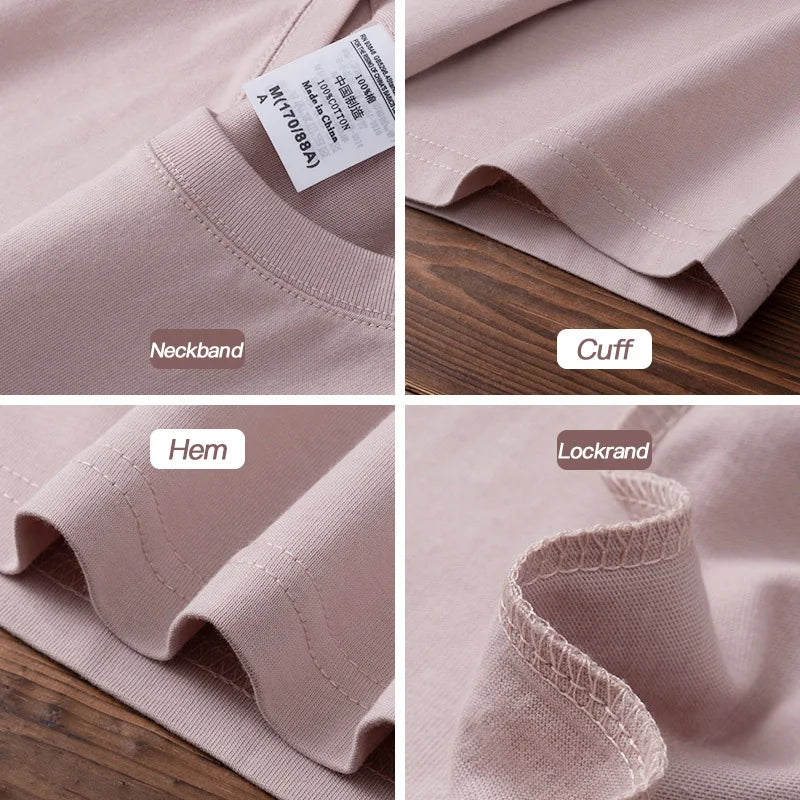 Camisetas unisex de algodón peinado - Tops lisos