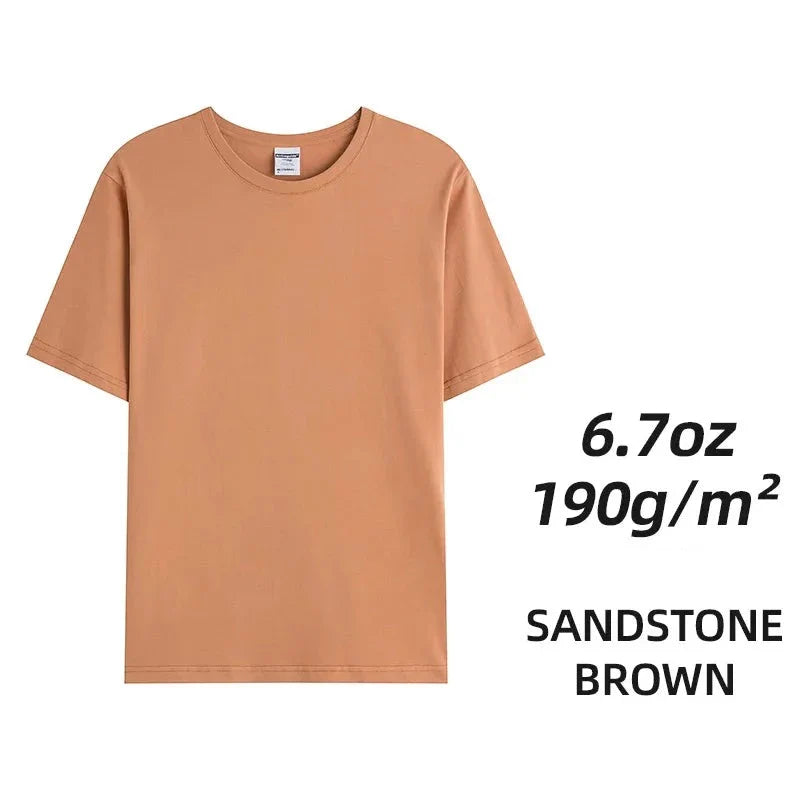 Camisetas unisex de algodón peinado - Tops lisos