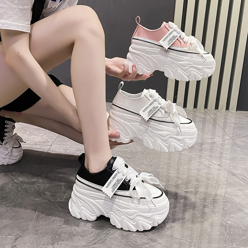 High Heel Chunky Platform Sneakers for Women