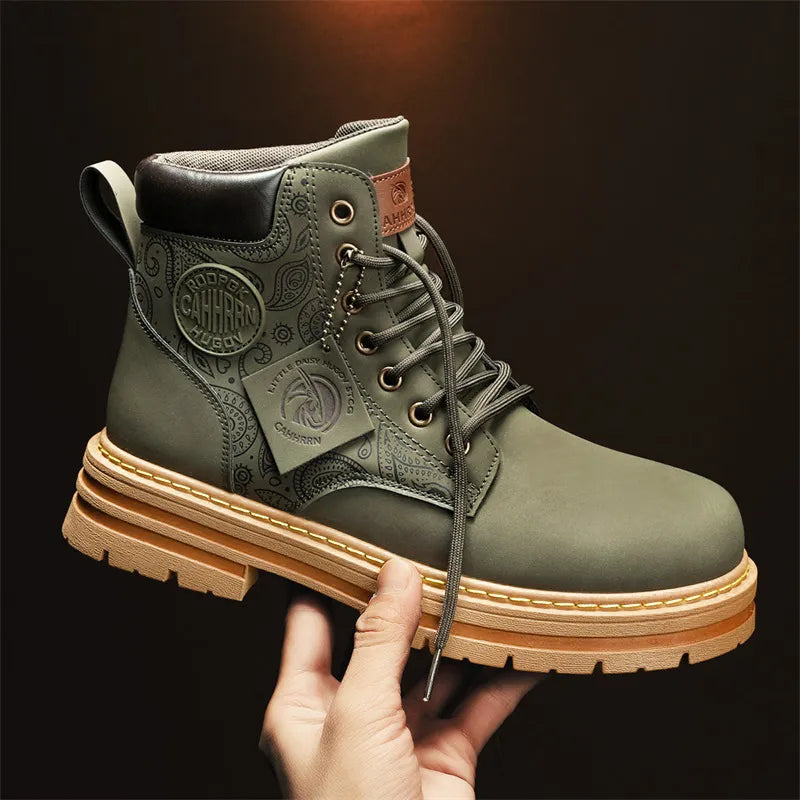 High-Top Platform Men's Martin Boots