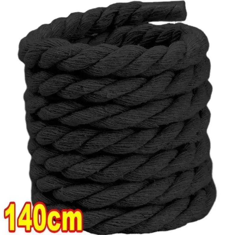 Dynamic Duo 2PCS Thick Cotton Line Weaving Twisted Rope Shoelaces (120-160CM)