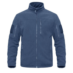 Tactical Warmth and Style Men's Full-Zip Fleece Jacket