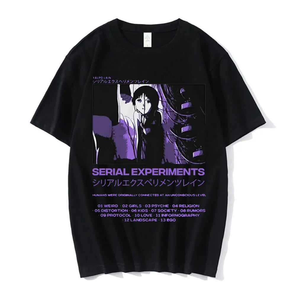 Experimentos en serie Lain Tee Unisex Ciencia ficción Manga