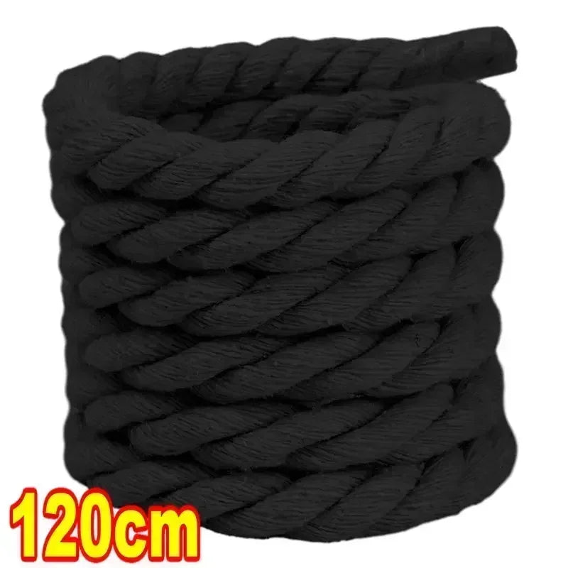 Dynamic Duo 2PCS Thick Cotton Line Weaving Twisted Rope Shoelaces (120-160CM)