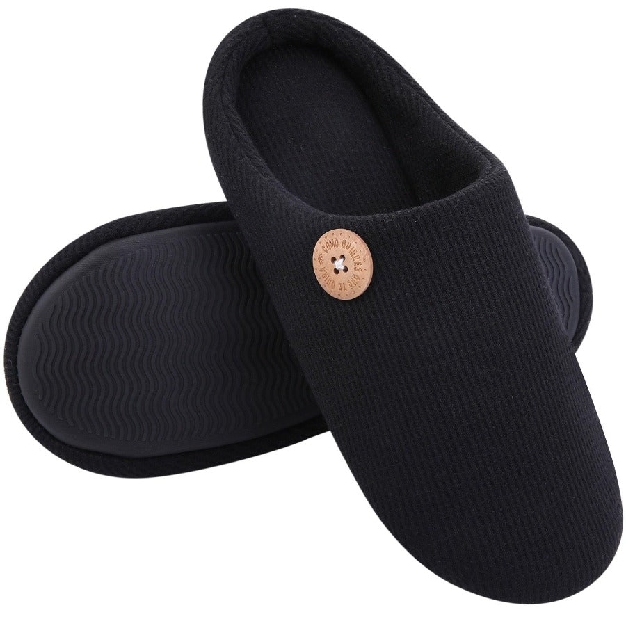 Pantuflas de algodón suave para hombre 