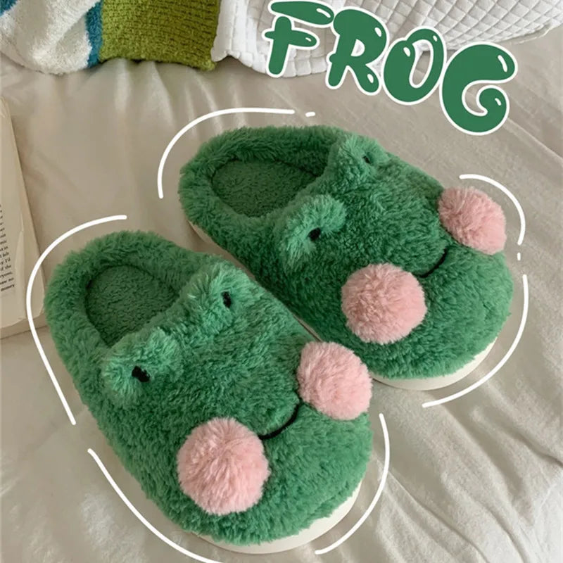 Unisex Schöne Frosch Hausschuhe
