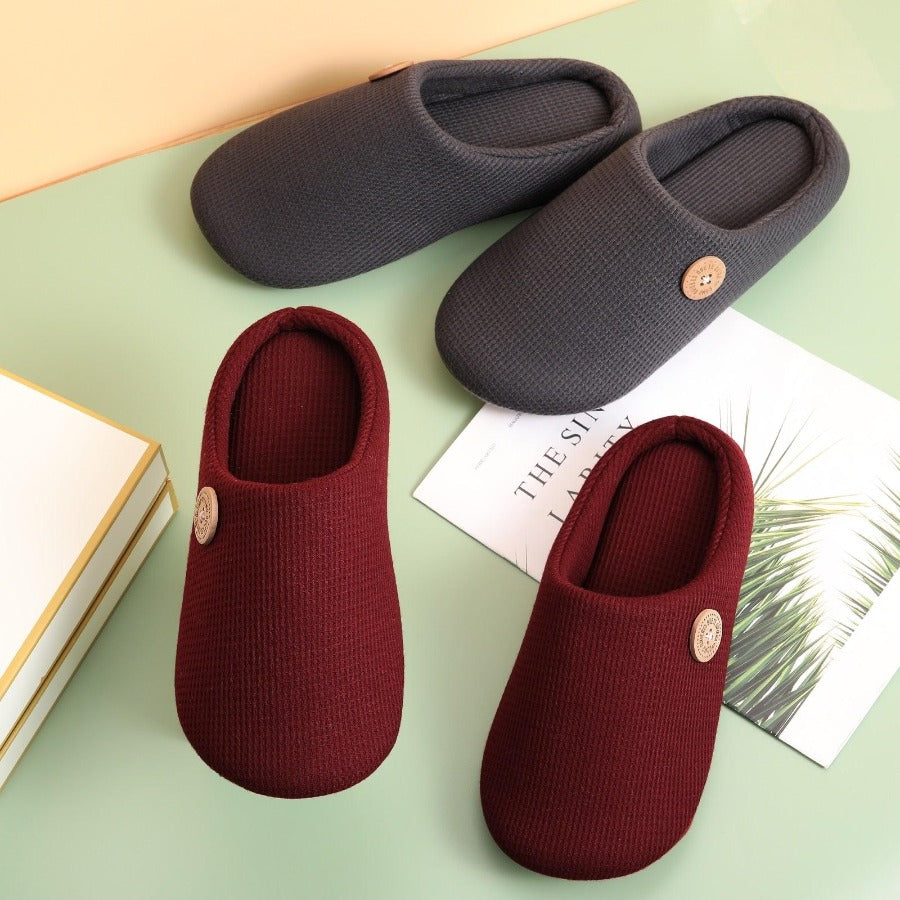Pantuflas de algodón suave para hombre 