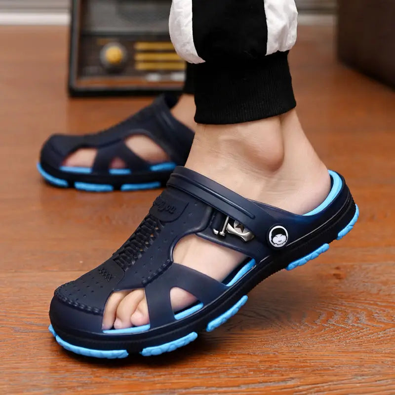 Summer Sandals Outdoor Beach Indoor Durable Anti-Slip Peep Toe Men's