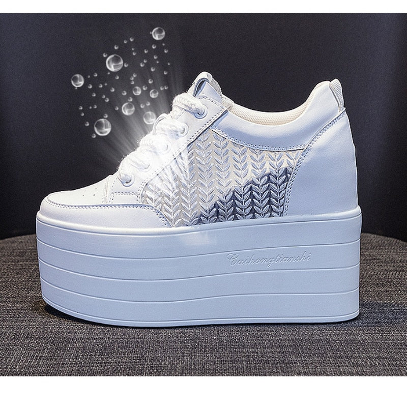 Platform Sneakers for Women - Mixed Colors Shoes