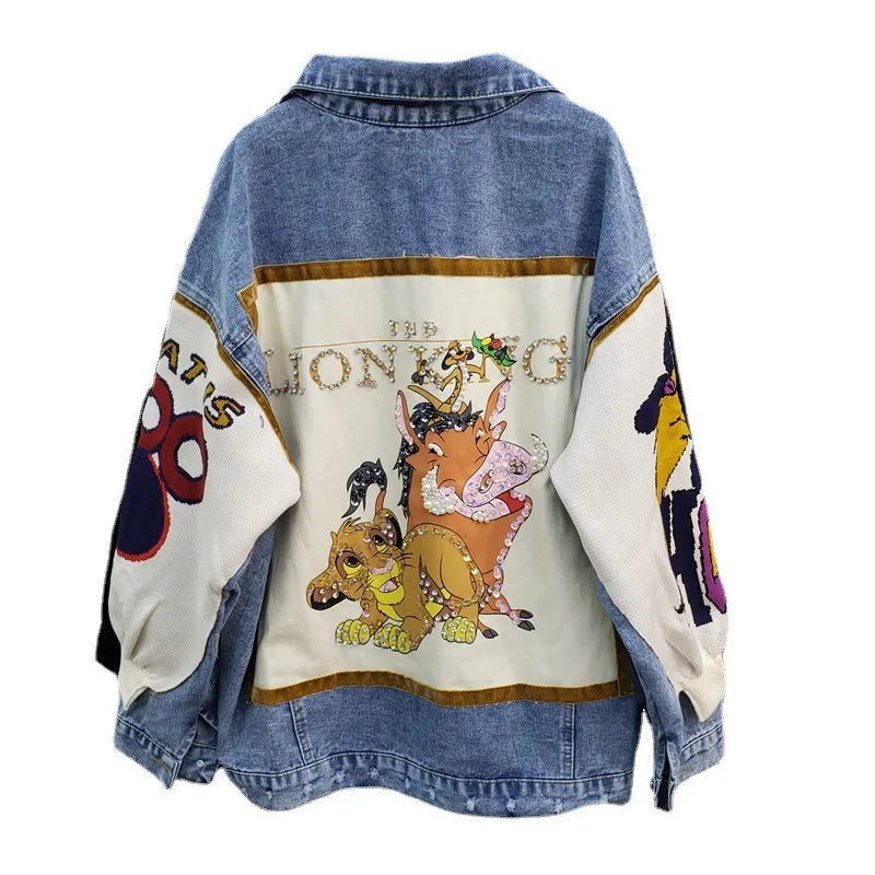 Wild Kingdom Denim Jacket - Majestic Edition for Women