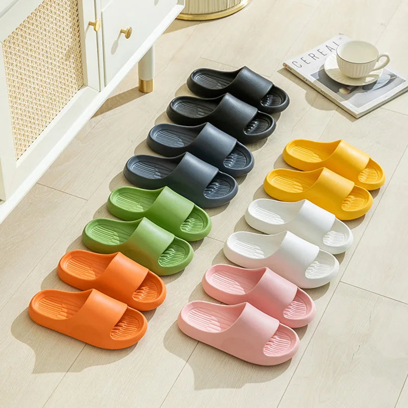 Big and Tall Slippers Comfy Unisex Flat Sandals for Indoor Relaxation