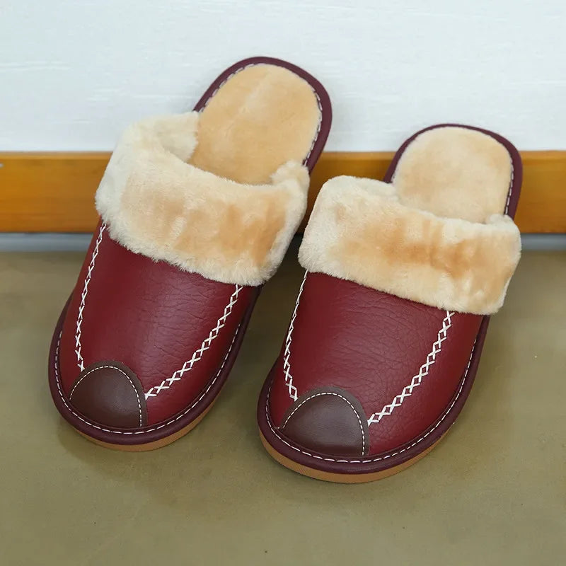 Pantuflas unisex cálidas de invierno para interiores