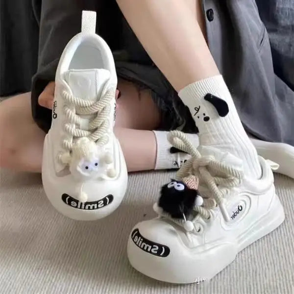 Zapatos para chicas adolescentes con plataforma de lona