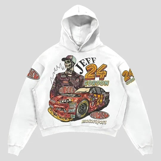 Sudadera con capucha Jeff Gordon - Ropa urbana unisex de gran tamaño