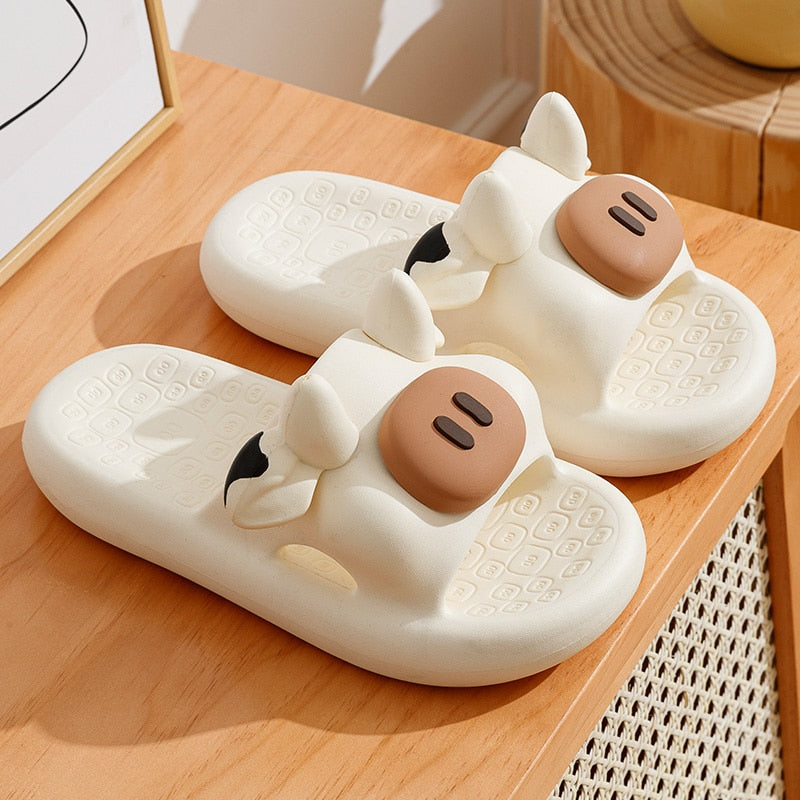 Hundehausschuhe - Schwein - Kuh - Sommerspaß Unisex-Slipper
