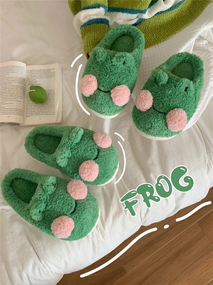 Unisex Schöne Frosch Hausschuhe