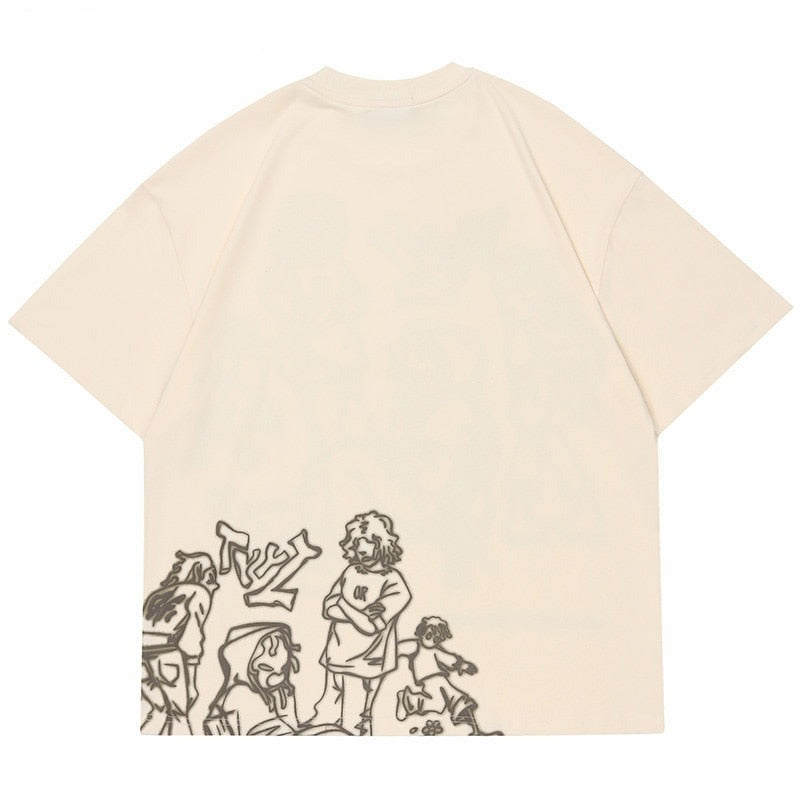 Camisetas de verano unisex de estilo urbano
