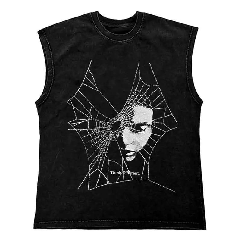 Gangsta T-Shirt - Verwaschenes Tank Top für Männer