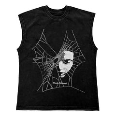 Gangsta T-Shirt - Verwaschenes Tank Top für Männer