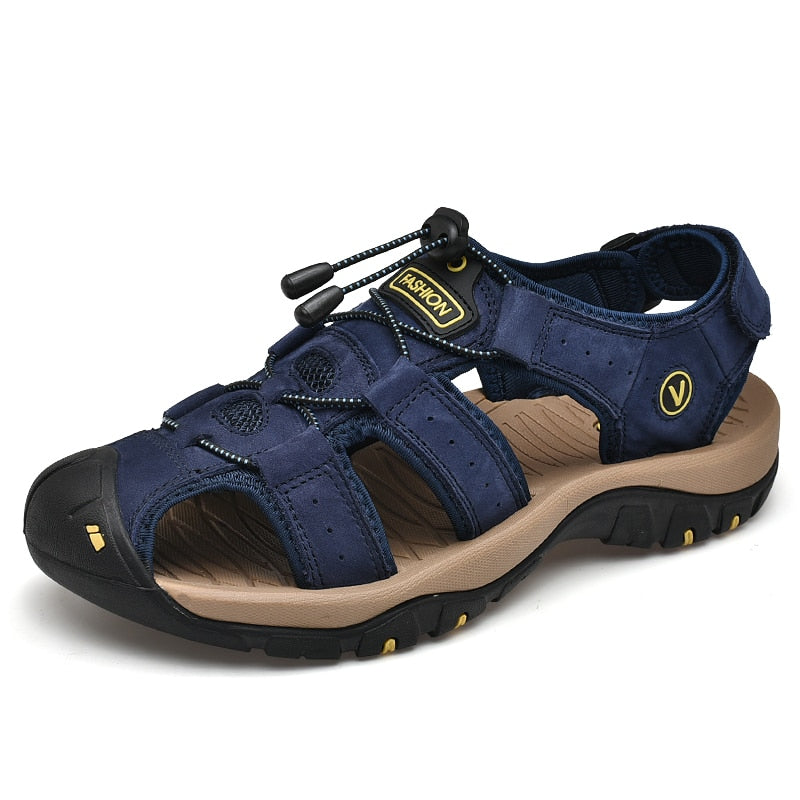 Outdoor Summer Men's Leather Sandals