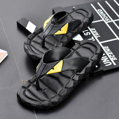 Men's Monster Black Summer Flip Flops