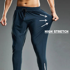 Pantalones deportivos elásticos para correr para hombre, para trotar y entrenar. 