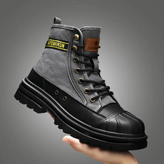 Men's Breathable High-top Boots with Thick Soles