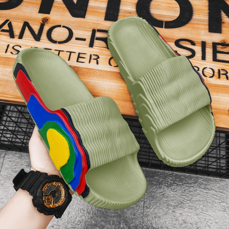 Graffiti Summer Slides for Men