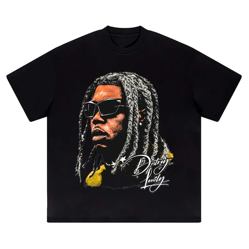 Colección de camisetas clásicas con retratos de los noventa y un aire retro