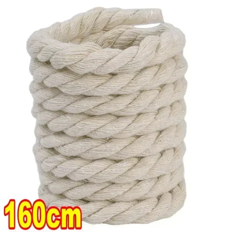 Dynamic Duo 2PCS Thick Cotton Line Weaving Twisted Rope Shoelaces (120-160CM)