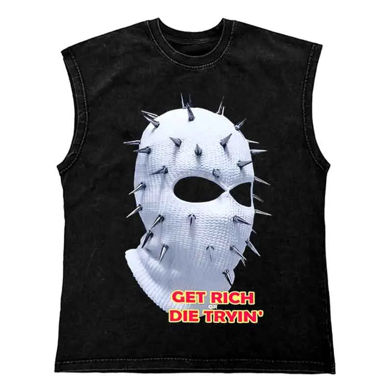 Gangsta T-Shirt - Verwaschenes Tank Top für Männer