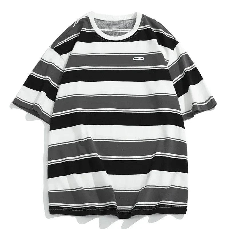 Camiseta holgada de rayas unisex