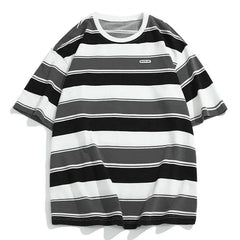 Camiseta holgada de rayas unisex